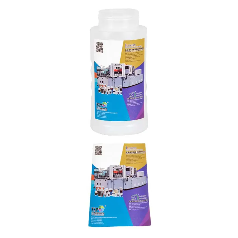 Botellas de artículos de tocador de PP de moldeo por soplado con etiqueta IML