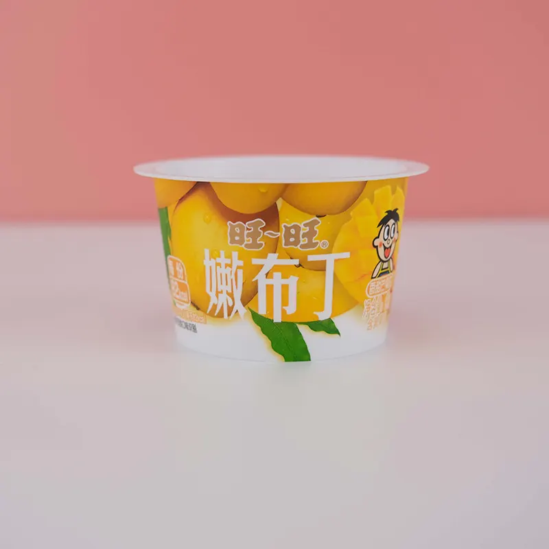 Taza de yogur de PP de moldeo por inyección con etiqueta IML