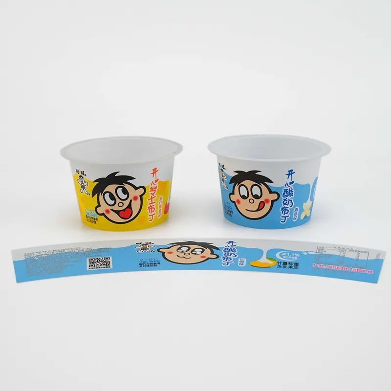 Moldeo por inyección de etiquetas IML de taza de yogur PP